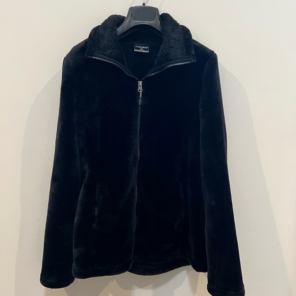 32 Degrees faux Fur Black Jacket size M - Picture 4 of 8